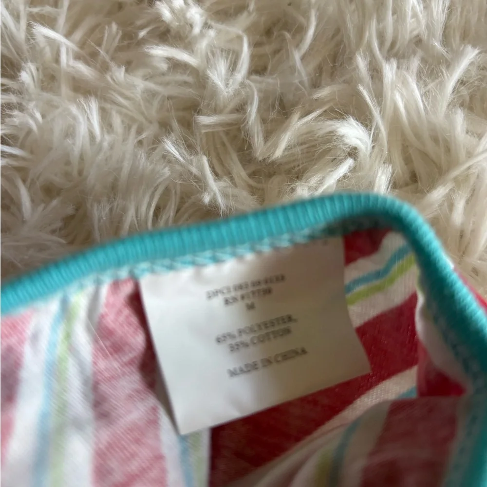 Santa’s Helper striped dog pajamas size medium
